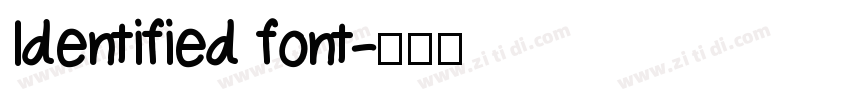 Identified font字体转换